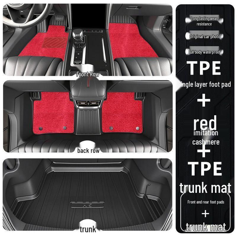 Hongqi H6 2023-2025 Full Coverage TPE Floor Mats - Interior Car Decor Accessories