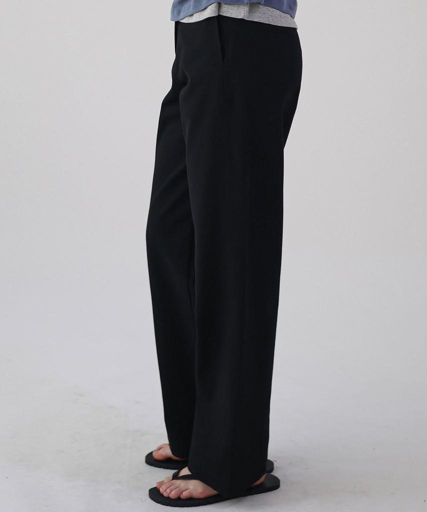 Keullaepeu Straight Cut Cotton Pants_Black