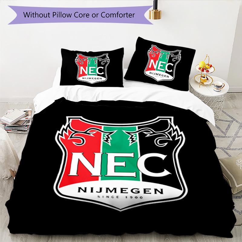 NEC Nijmegen Pattern Bedding,Quilt Set Quilt Cover Pillowcase Home Birthday Gift (1*duvet Cover+2*pillowcase,without Core)