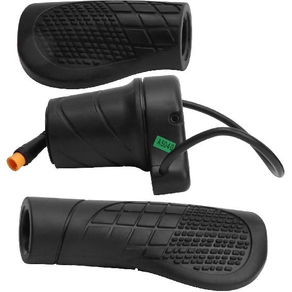 

Half Throttle Handle for Electric Bike, Half Turn Modified Speed Control, Handlebar Grip, Black, 76x