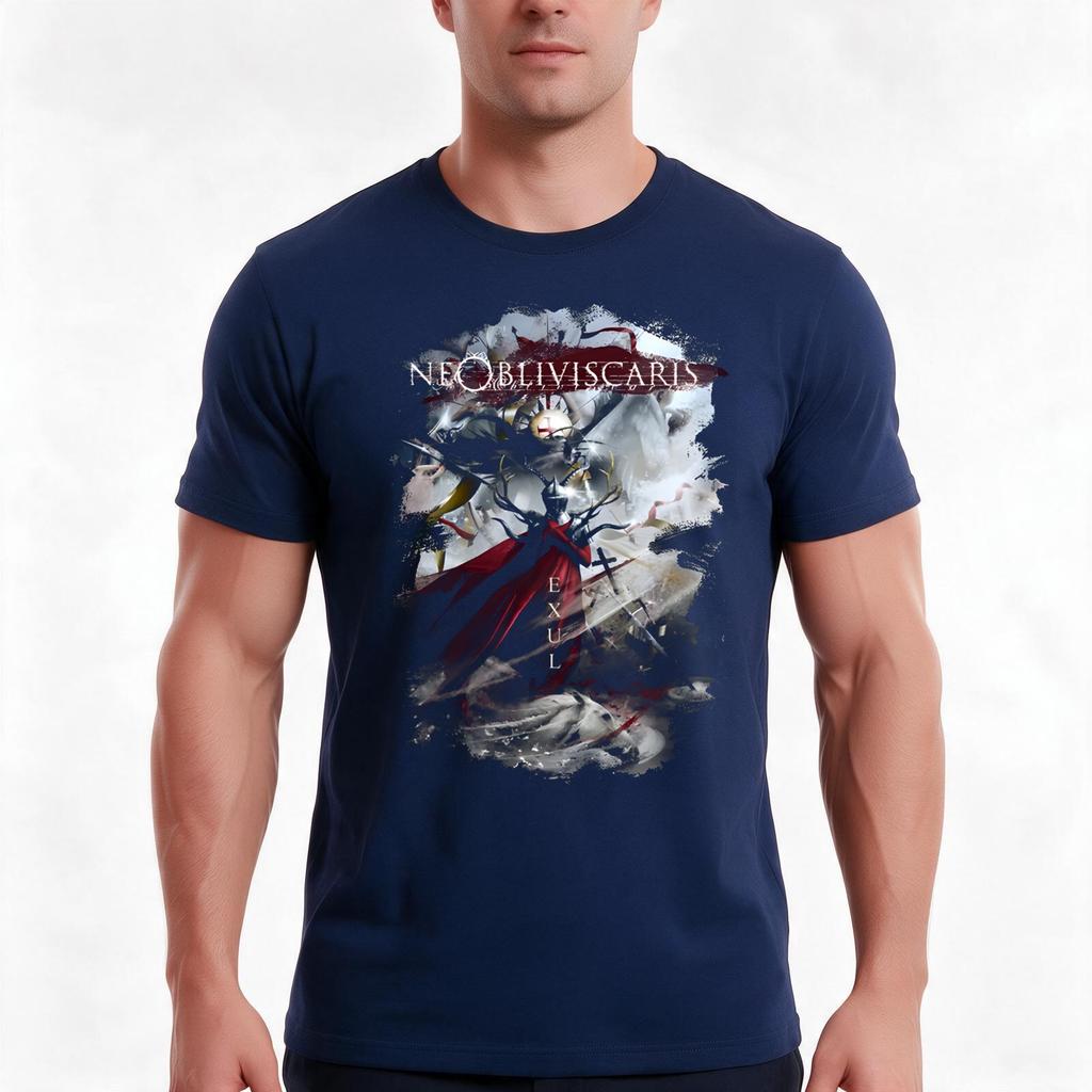 Ne Obliviscaris Exul Cover TShirt Summer Casual Cotton Tee Oversized Streetwear Tops Vintage Graphic Print Cotton