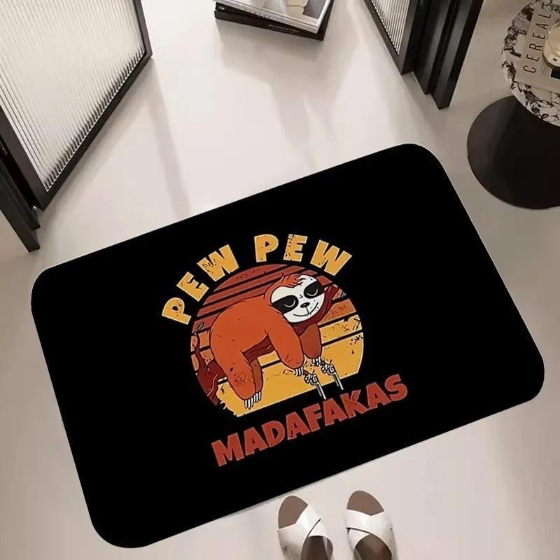 Madafakas Cat Print Doormat Indoor Welcome Mat Kitchen Balcony Living Room Entrance Carpet Home Decoration Non-slip Floor Mat