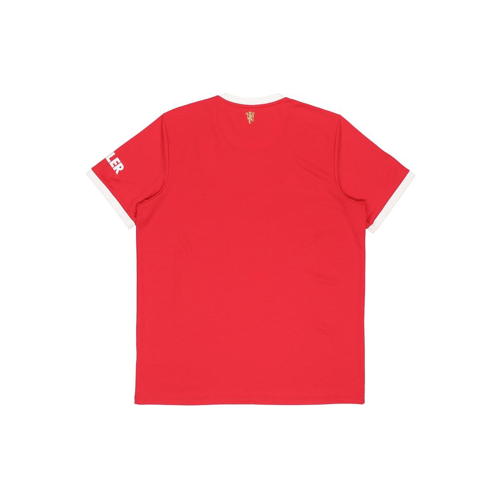 Herr adidas 21-22 Säsong Manchester United Hemma Fläktutgåva Sport Kortärmad Röd Tröja H31447