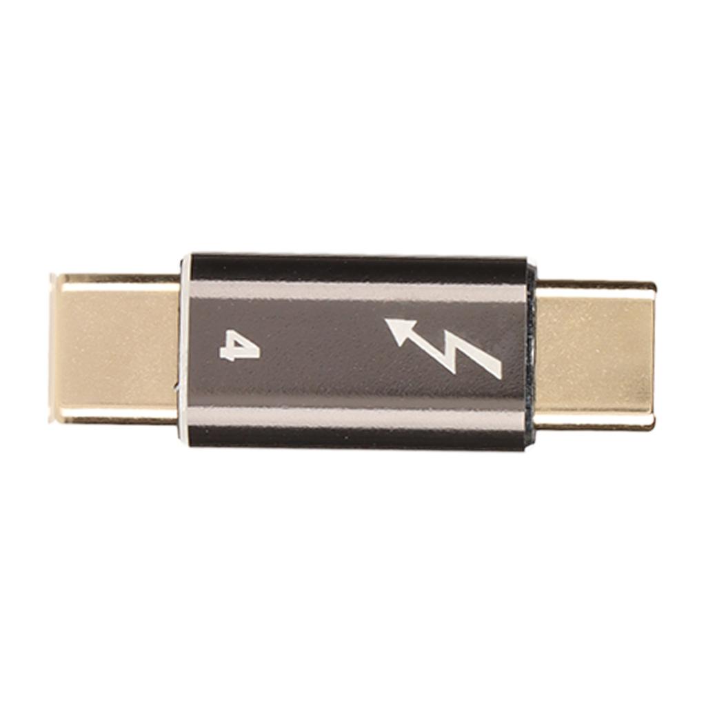 Type C Male to Type C Male Adapter Aluminium Alloy 40Gbps PD Fast Charging USB C Male to Male
