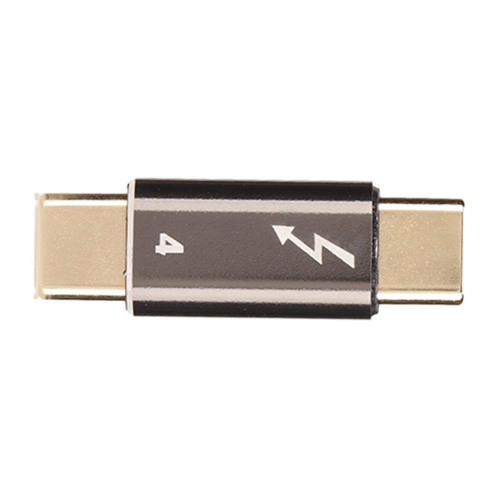 

Type C Male to Type C Male Adapter Aluminium Alloy 40Gbps PD Fast Charging USB C Male to Male