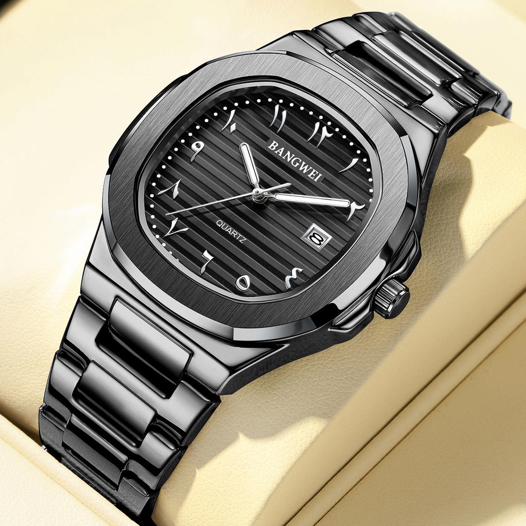 New Luxury Men Quartz Watches 30M Waterproof Automatic Date Watch Man Stainless Steel Sport Chronograph Watch for Men Clock
