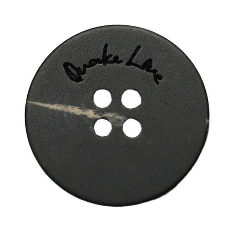 Black Button Letter Four Eyes Resin Blazer Accessories Double Sided Nitrile Fur Coat Buttons