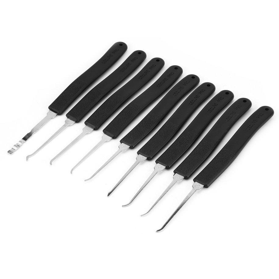 9Pcs Stainless Steel Opener Keys Unlocking Repairing Tools Kit