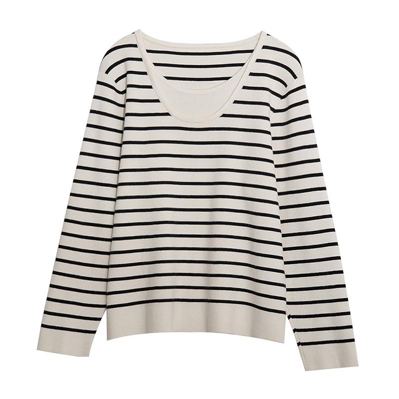 2025 Korean Style Plus Size Knit Sweater: Belly Concealing Autumn Winter Top for Women