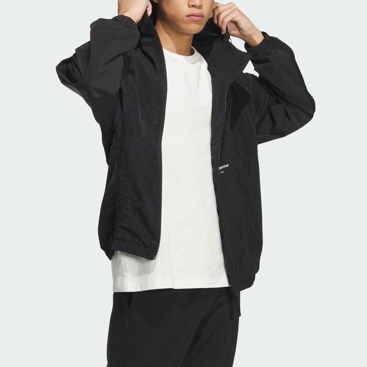 Adidas Lounge Jackets Men's Black Hooded Moderate Other IP4986