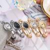 Elegant Oval Roma Dial Women Quartz Watch Fashion Bracelet Strap Ladies Wristwatch Girls Clock Gift