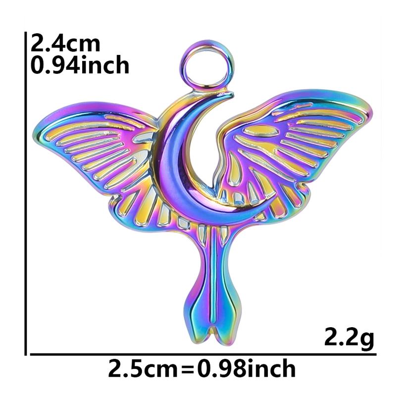 5pc Fashion Love Evil Eyes Colorful Stainless Steel Pendant Handmade Pendants Necklace Materials DIY Sword Accessories Findings
