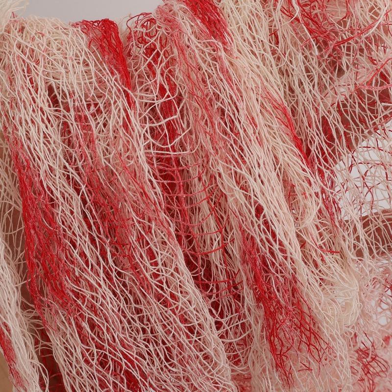 55x200cm Halloween Realistic Blood Stain Fabric Loody Curtain Mummy Shroud Party Decor Haunted House Supply Washable Prank Prop