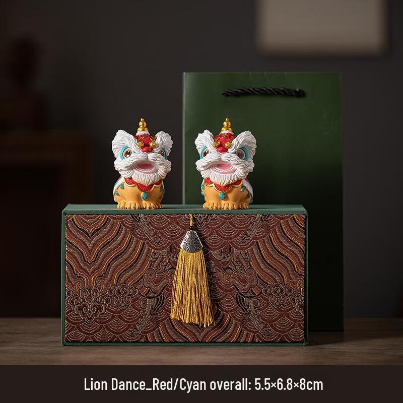 JINGRUIXIANG Waking Lion Fortune Ornament