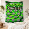Plants Vs. Zombies Handwoven Tapestry Psychedelic Art Suitable for Balcony Bedroom Studio Wall Year-Round Gallery Wall Gift for Friends Family