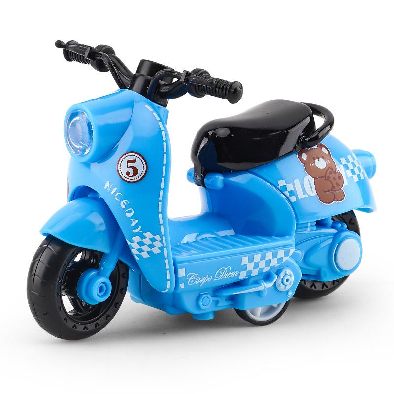 Trendy Mini Motorcycle Keychain Pendant: Cool Model Figurine Car Keyring Toy