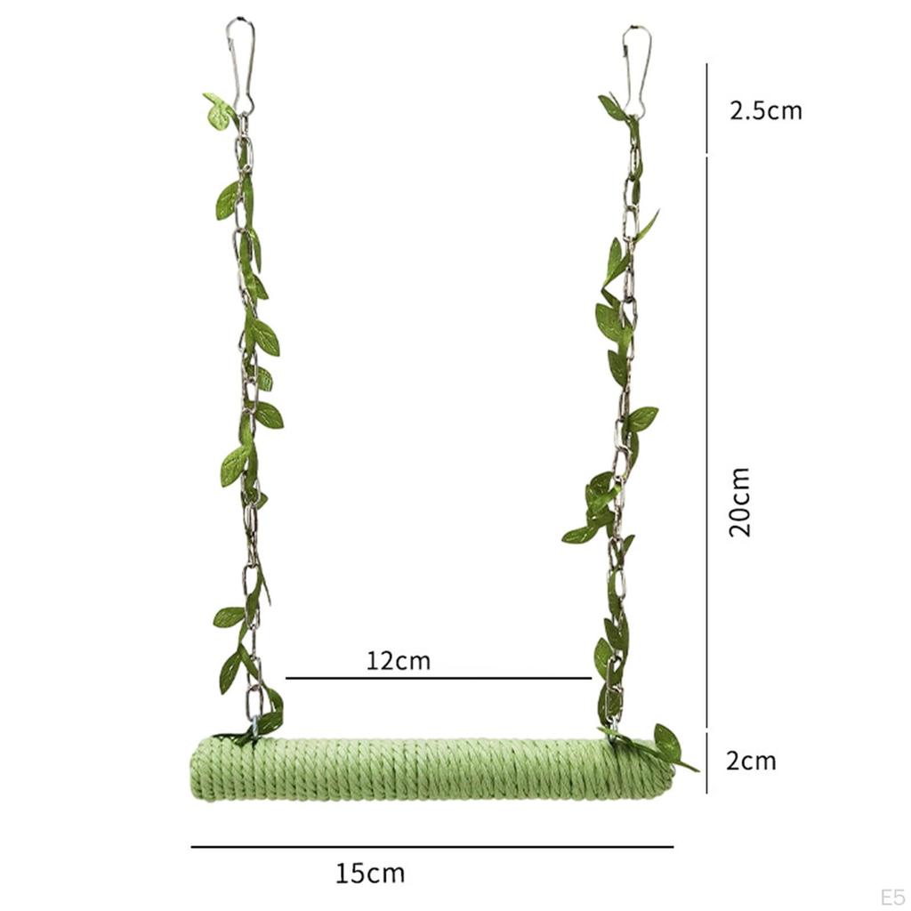 Bird Parrot Perch Hanging Hammock Chewing Indoor Outdoor Exercise Toy
