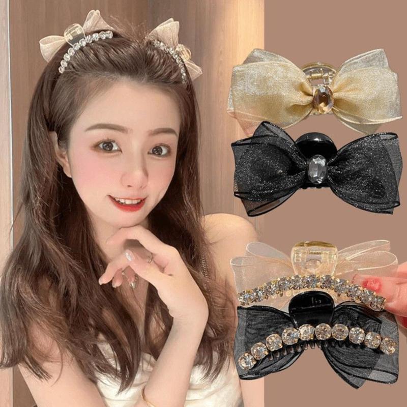 Bowknot Hairpins Bows Hair Claw Clip Stylish Bowknot Barrettes Bows Hair Clips Hair Accessories for Everyday Use