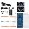 Scm Clock Kit Blue Single Chip Microcomputer Digital Clock DIY Easy Learning Long Time Use No Harmful Substances