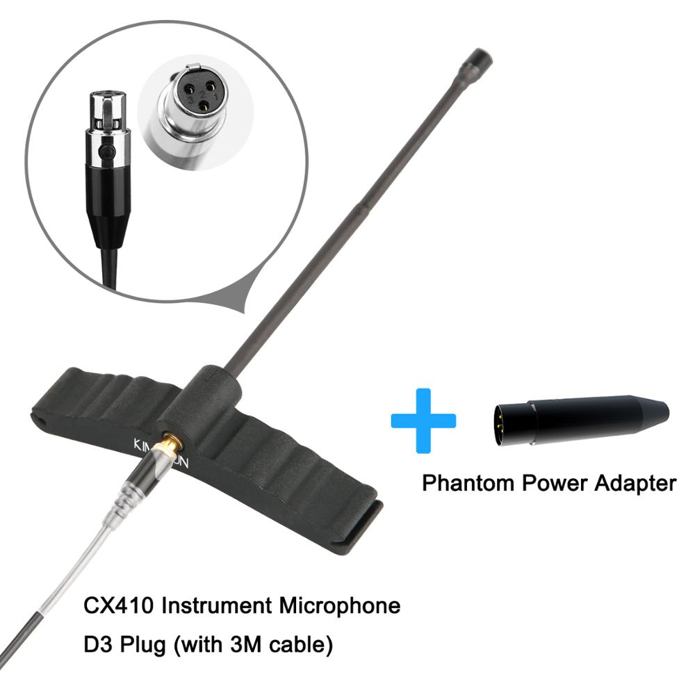 KIMAFUN Mini Pro Wired Cello Microphone Musical Instrument Mic Cello Special Noise-Cancelling  Microphone  for Stage Performance
