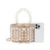 Diamond Pearl Birdcage Handbag: 2025 Fashionable Women's Shoulder Crossbody Bag