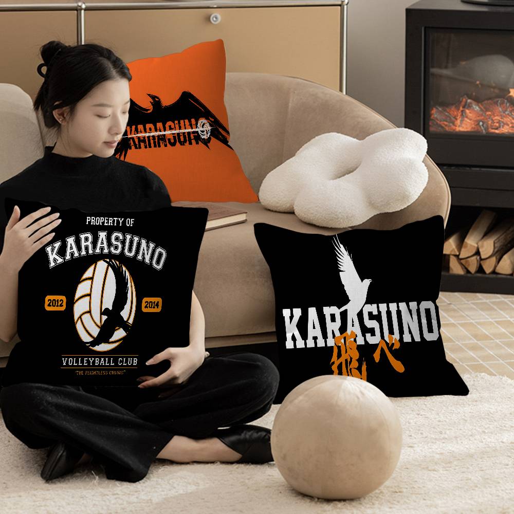 Cartoon K-Karasuno Kissenbezug Dekokissen Sofa Heimdeko Hülle Kissenbezüge