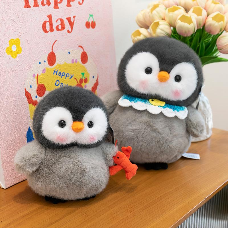 Cute Tudou Penguin Plush Toy Aquarium Souvenir Children's Lobster Doll Office Ornament
