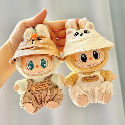 For 17cm Labubu Doll Clothes Fashion Clothes Hoodies Doll Clothes Color Match Hoodies Dolls Accessories Cute Decoration Little Cloths