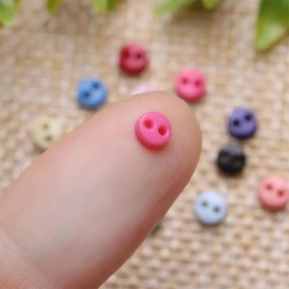 3/4/5 mm Tiny DIY Clothes 2 Holes Scrapbooking Decor Buttons Sewing Supplies Accessories Mini Buttons