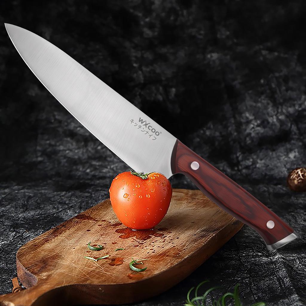 3PCS Professional Japanese Chef Knife Set Fish Fruit Santoku Knife Butcher Boning Meat Cleaver Kitchen Knife