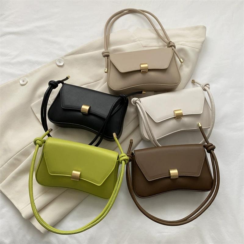 Fashiable Women Solid Color Leather Underarm Bag, Adjustable Korean Versi Single Shoulder Crossbody Bags, Suitable for Party