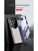 Samsung ZFold7 Electroplated Solid Color Leather Phone Case - Foldable Cover