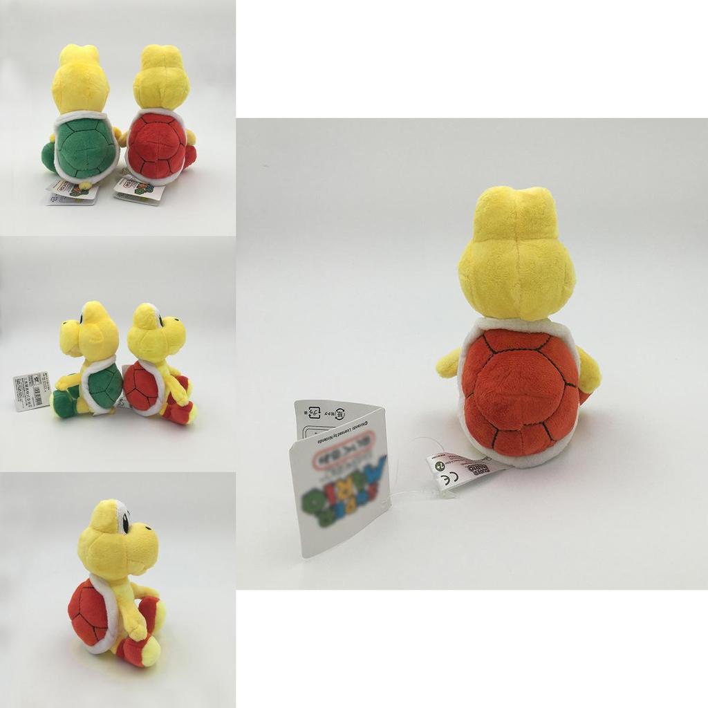 Encantadora Peluche Rellena de Koopa Troopa de Super Mario Bros de 6 pulgadas Para Regalos de Niños y Juguetes de Moda