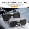 KMLA1 Car Glasses Holder Sun Visor Storage Box Cards Tickets Eyeglass Case For BMW 1 3 5 7 Series M F01 F20 F10 F13 E52 E53 E60 E93 QQ50