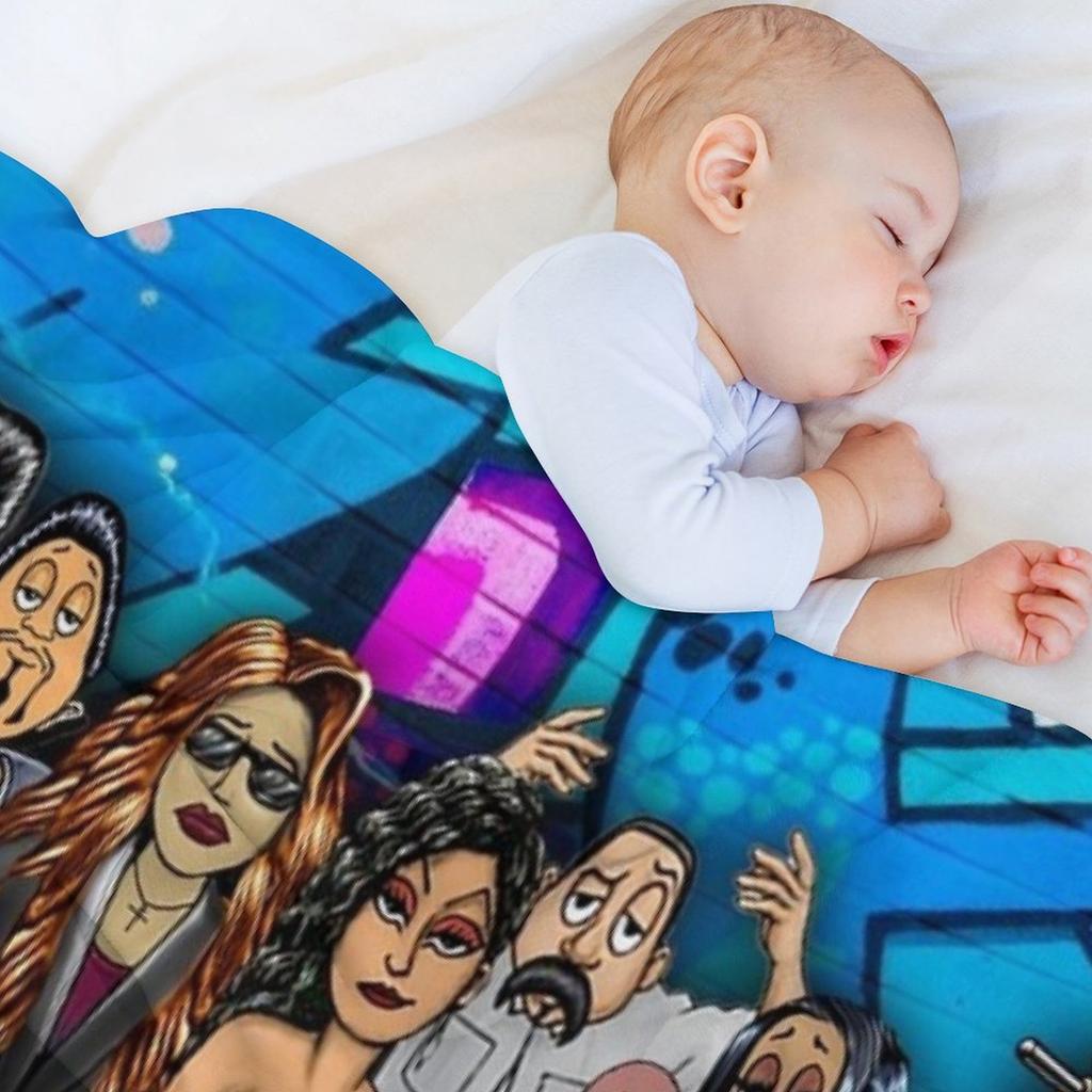 Lil Homies Posters Throw Blanket Sofas Large warm for winter Cute Blankets