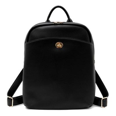 VITAFELICE 8-Pocket Square Backpack for Women, Sib-20043p (Black)