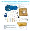 DC 5V Rotating Music Box Ballet Girl Welding Practice Flow Light Pendant DIY Electronic Kit Welding Practice Parts Micro USB