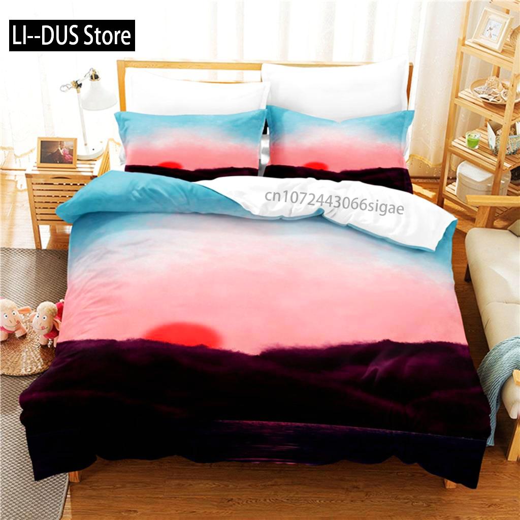 Sunset Bedding Set Duvet Cover Set 3d Bedding Digital Printing Queen Size Bedding Set Fashion Design