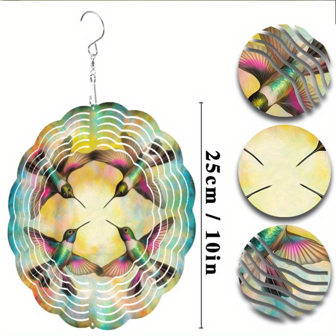 

Vibrant Metal Wind Chime for Outdoor Garden Decor 10 Inch Hanging Wind Chimes with 360 Hook Perfect for Spring and Summer Natural Ambience 01A