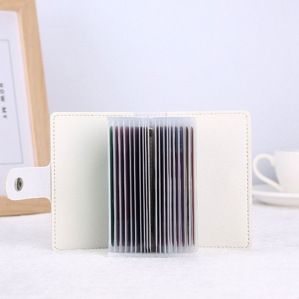 Pockets Oil Painting PU Leather Organ Card Holder Women Wallet Credit Card Clip Women Card Bags
