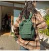Women's Small Bag Japanese Solid Color Corduroy Schoolbag Female Student Backpack