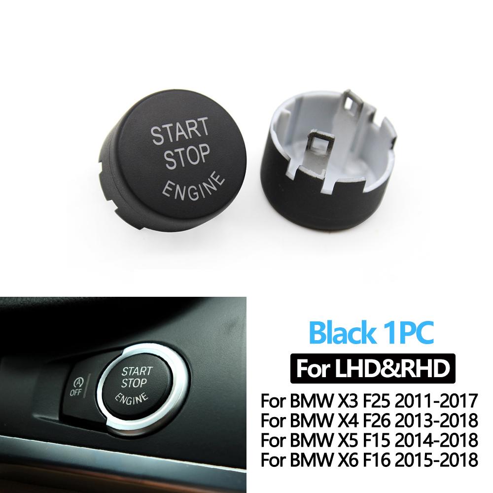 Drswk4 LHD RHD Car Engine Start Stop Button Switch Cover OFF Button For BMW X3 X4 X5 X6 F25 F26 F15 F16 61319291693,61319291694