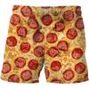 Men's Essential Casual Shorts Outdoor Wear Creative Food Colorful 3D Printed Shorts Loose Casual Plus Breathable Cool Summer Versatile Shorts