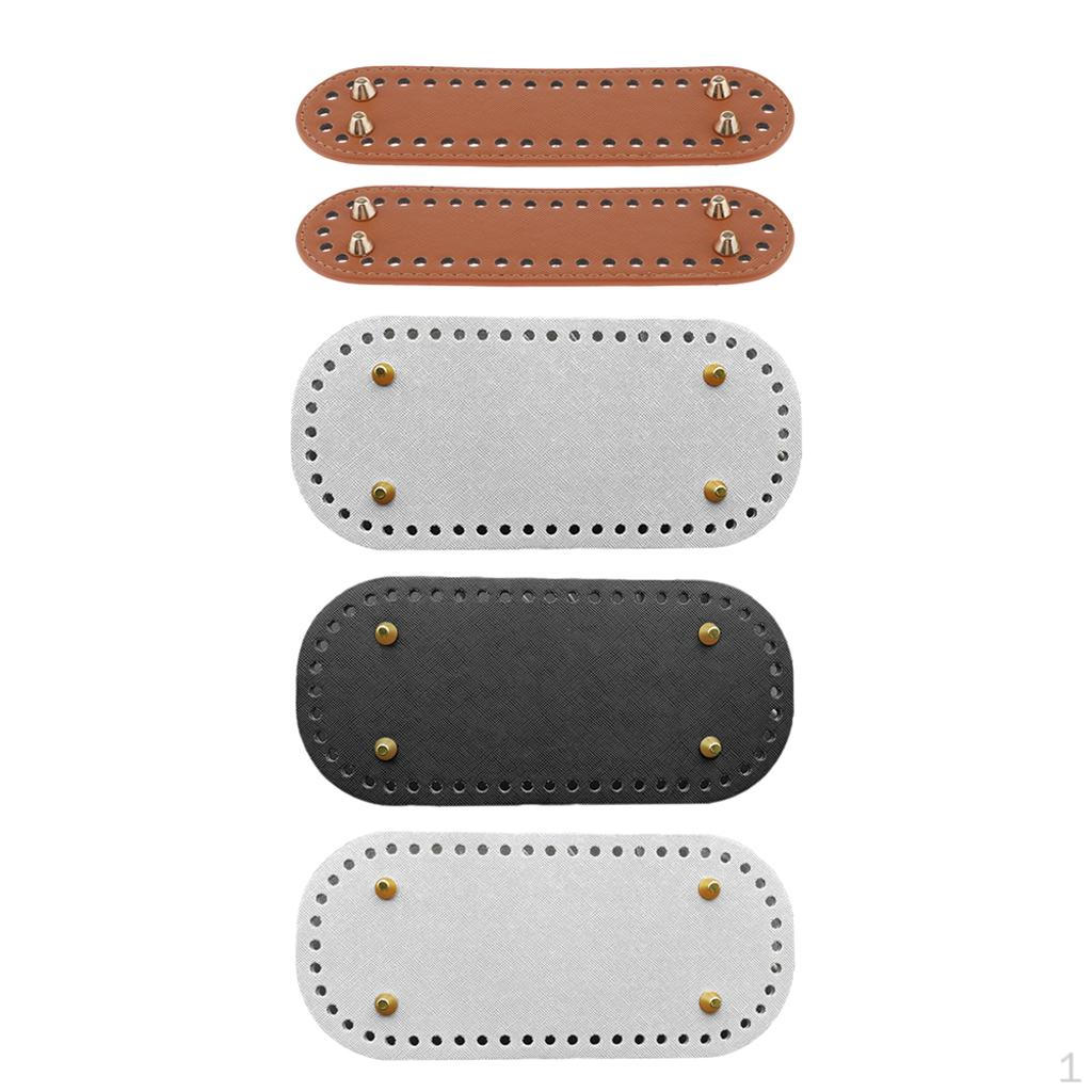 

5x Вязаная сумка Дно Подкладка Мат Плетение Вставка Подушка Черный Темно-серый