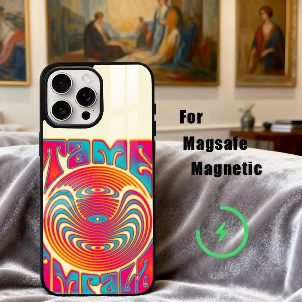 Funda de Teléfono Banda Epiphany Pop T-Tame I-Impala Para iPhone 17,16,15,14,13,12,Plus,Pro,Max para Carga Inalámbrica Magnética Magsafe
