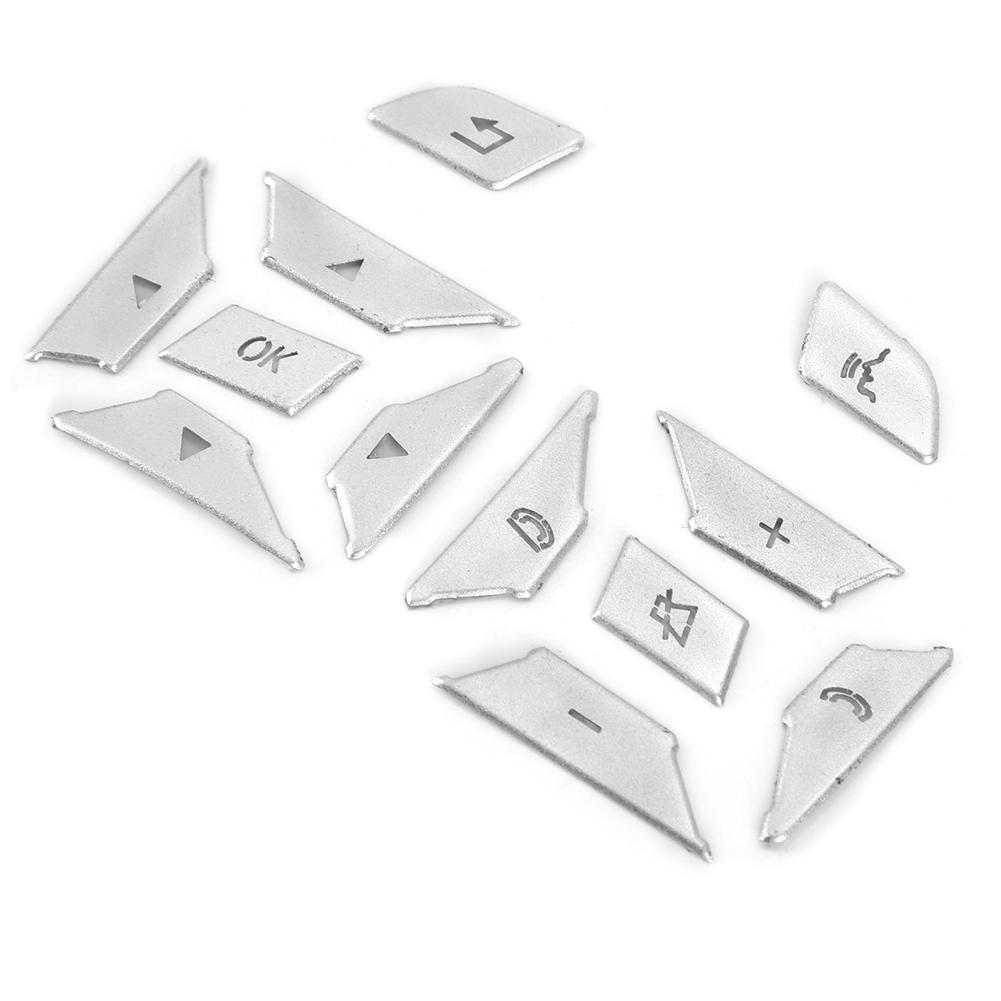 12pcs Set Car Steering Wheel Button Patch Protection Trim Fit for Mercedes Benz W204 W212 W117