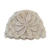 Flower Decorated Knitted Cap Warm Women's Beanie Retro Woolen Cap  Outdoor