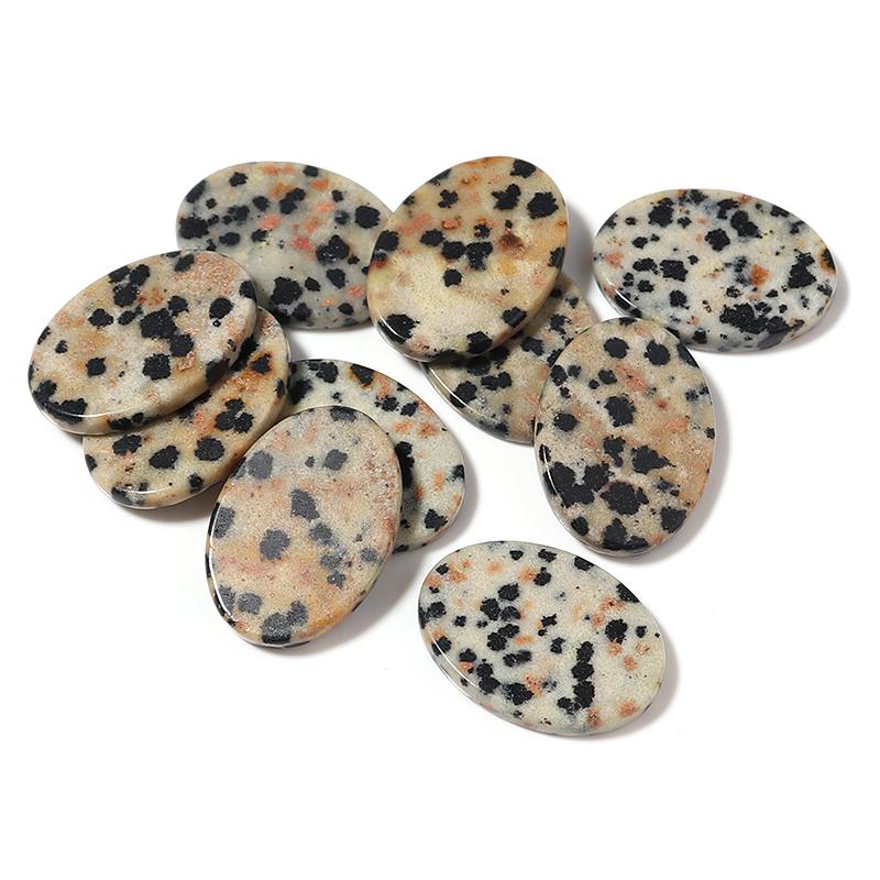 5pcs 13x18mm Oval Natural Cabochon Stone Flat Round Colorful Spacers For Earrings/Pendant DIY Jewelry Making Accessories 13x18mm