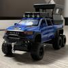 1:32 Dodge Tyrannosaurus RAM TRX Terräng-SUV Pickupbil Legerad Bilmodell Ljud och Ljus Pull Back Barnleksak Samlarobjekt