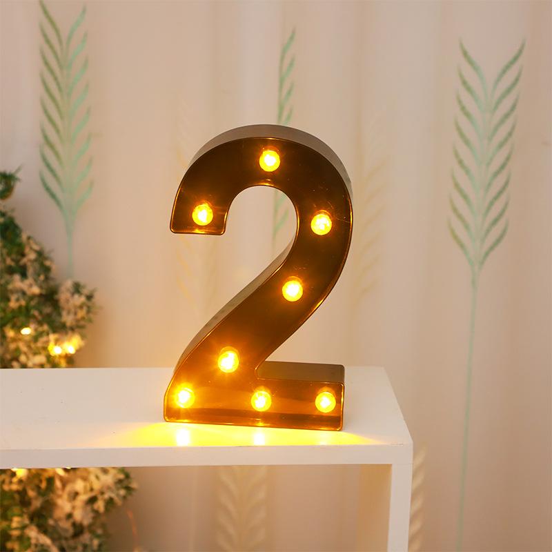 Cross-border Hot-Selling Black LED Letter Lamp for Proposal, Festival Decoration, and Ambiance Arrangement